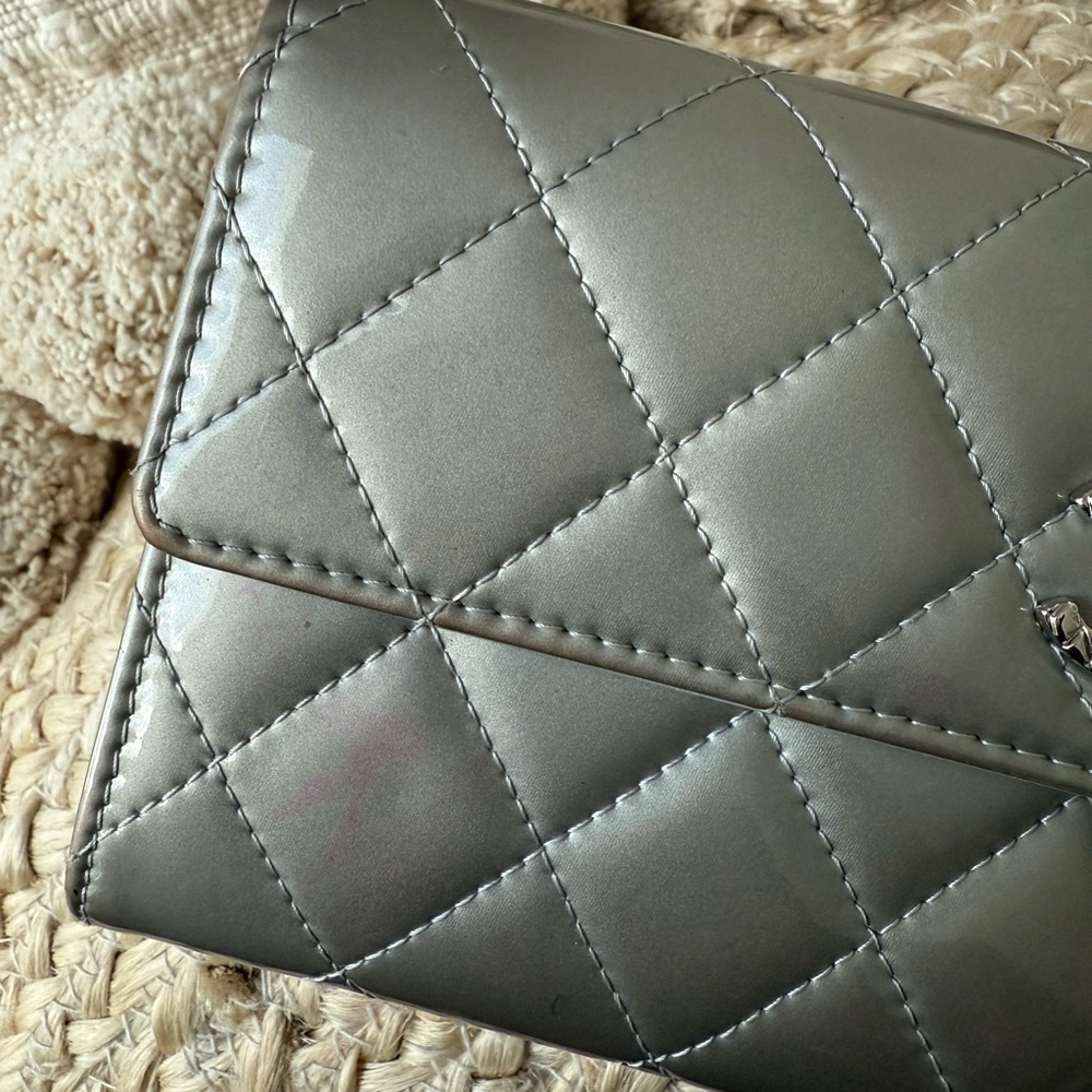 1 - Chanel Quilted Patent Leather Wallet - Picture 2 of 5